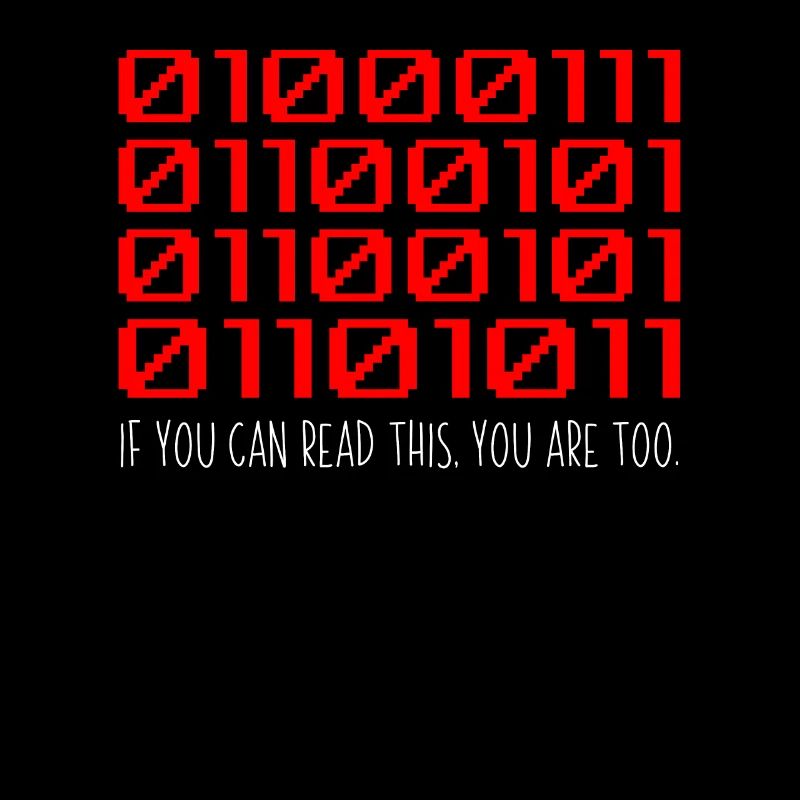 Lustiger Entwickler Binärcode Programmierer Entwickler