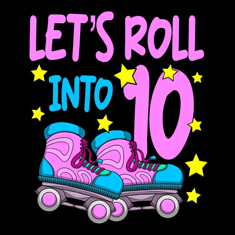 Roller Skate Birthday 10th Birthday Roller Skating