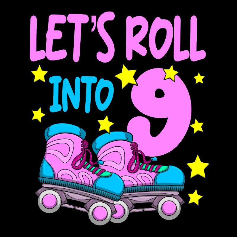 Roller Skate Birthday 9th Birthday Roller Skating