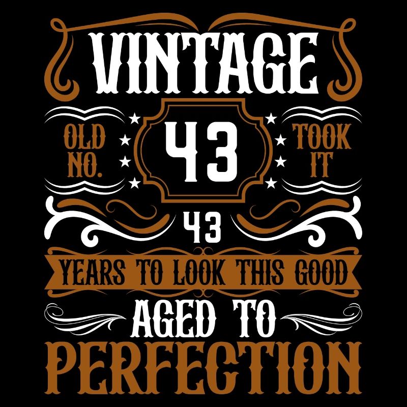 43rd Birthday Vintage Retro