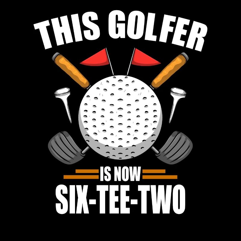 Chemises de golf d’anniversaire pour hommes 62e ans de golf