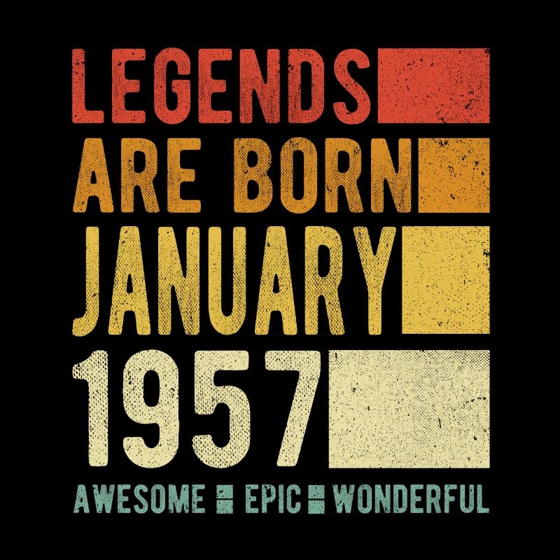 Geburtstag Januar 1957