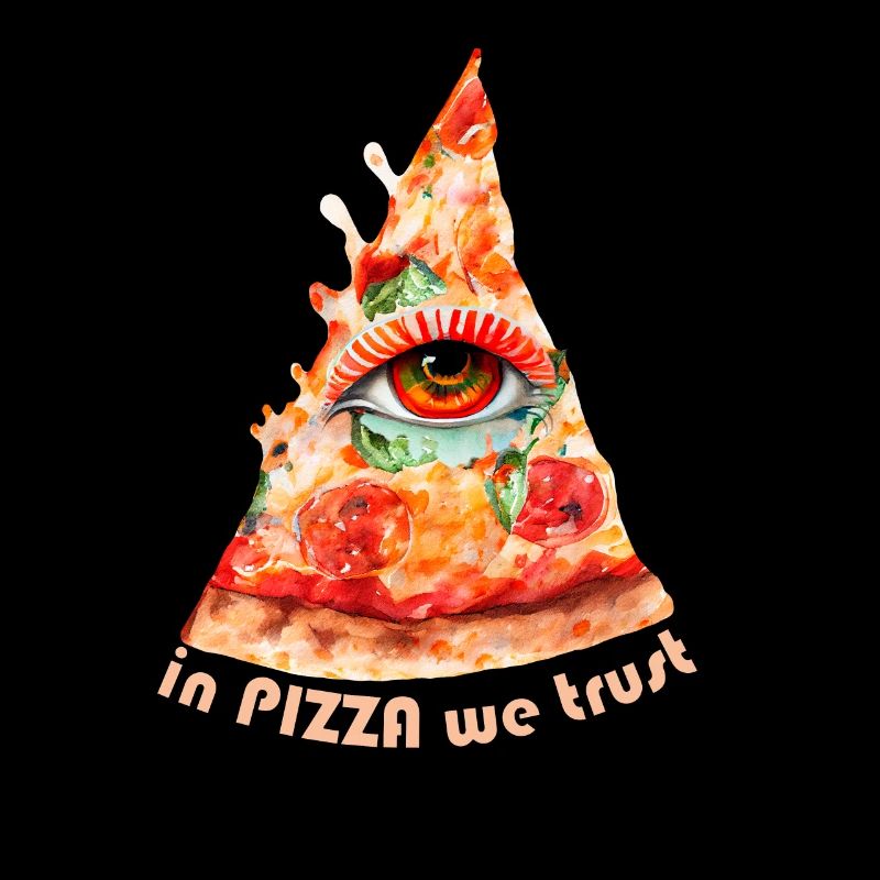 Pizza drôle de conception de restauration rapide