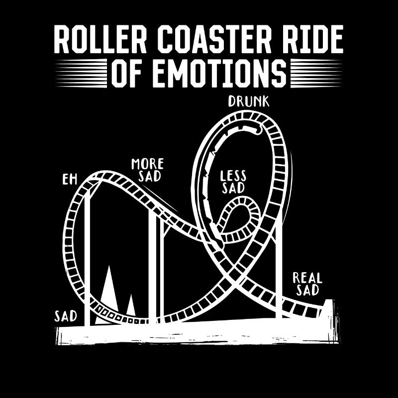 Roller Coaster Ride Of Emotions Looping Geschenk