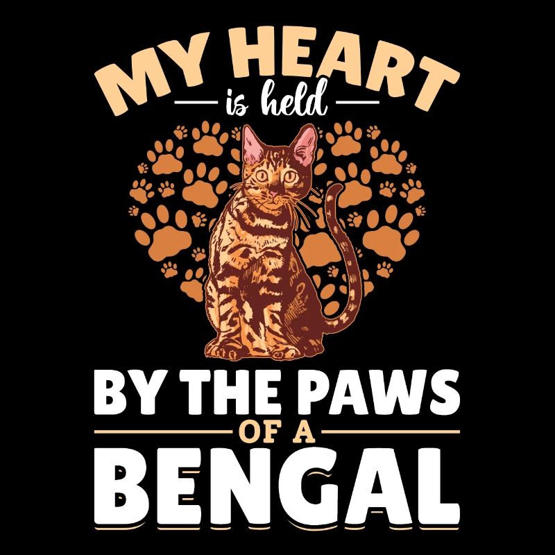 Herz Gehört Bengal Katze Geschenk Samtpfote
