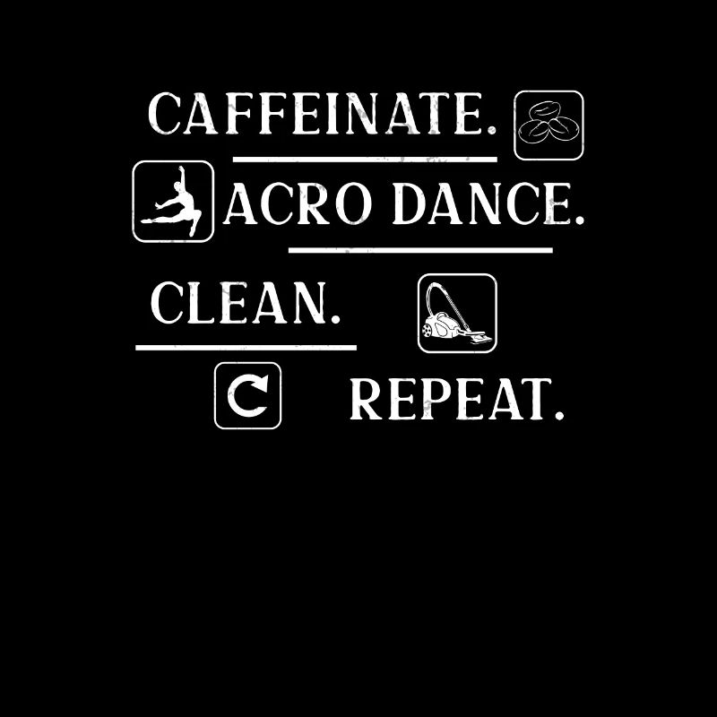 Drôle de danse d’acro caféinée Clean Repeat A