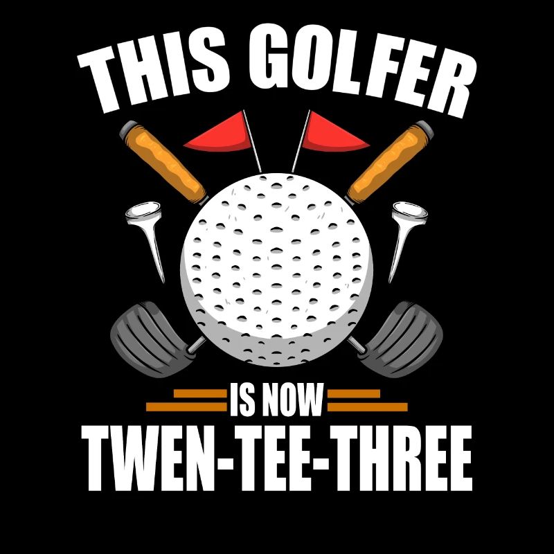 Chemises de golf d’anniversaire pour hommes 23e ans de golf