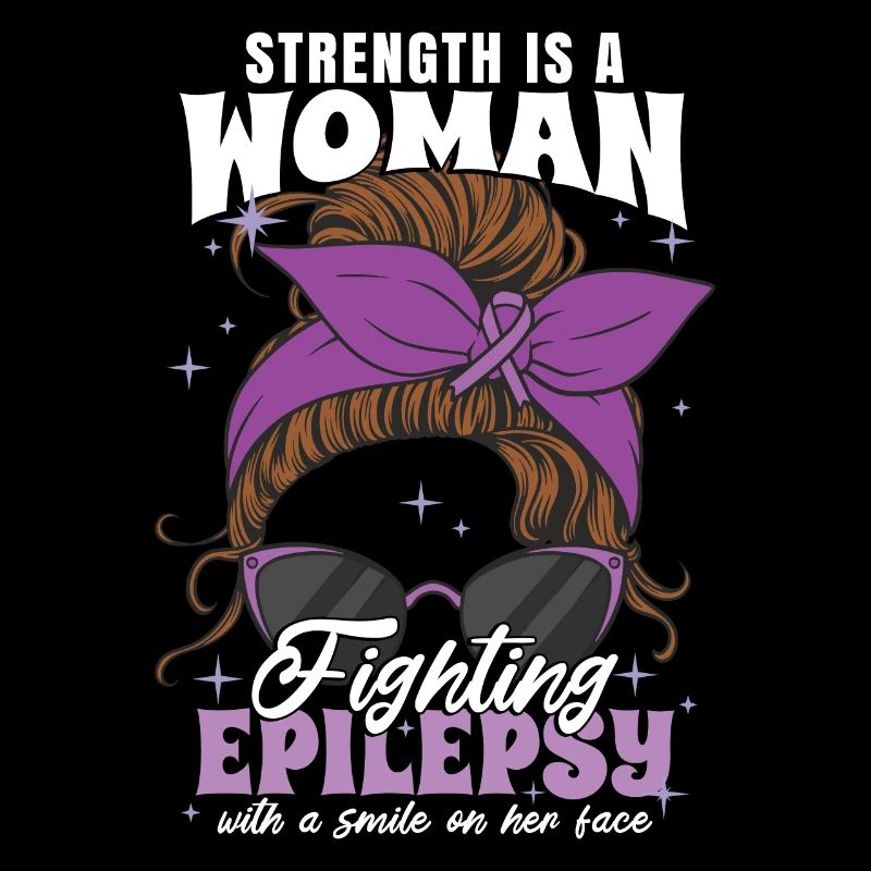 Stärke ist eine Frau, die Epilepsie bekämpft