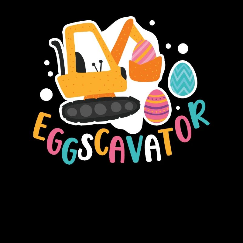 Eggscavator Construction Excavator Easter Egg Hunter