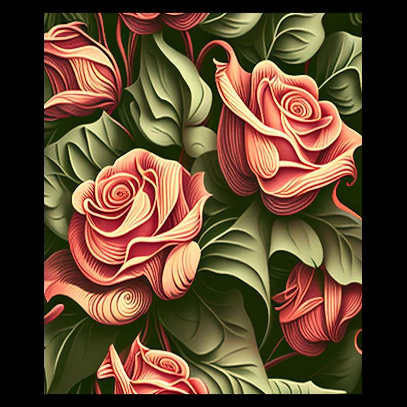 Intruiging Roses Pattern