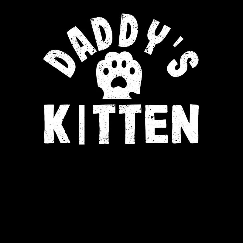 Daddy's Kitten Cute Daughter Son Cat Lover