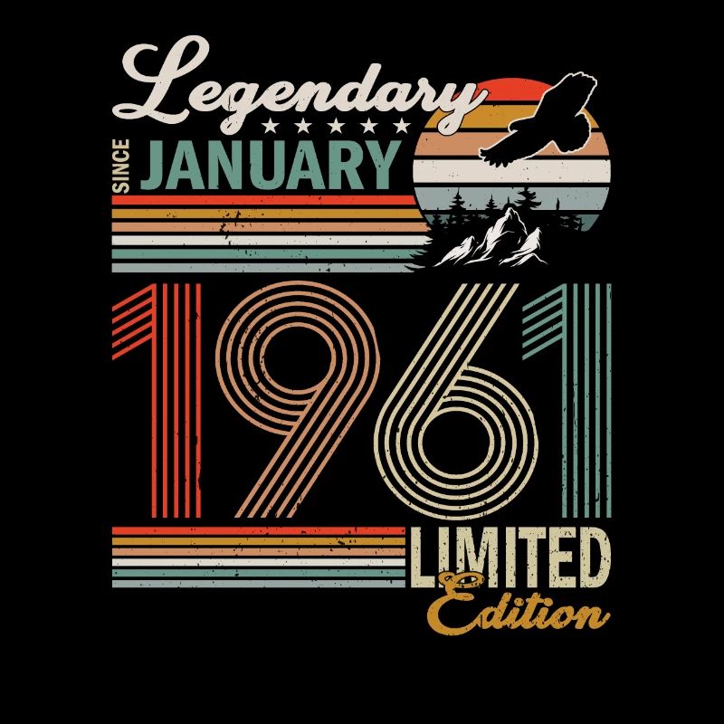 Geburtstagsgeschenk Januar 1961 Limited Edition