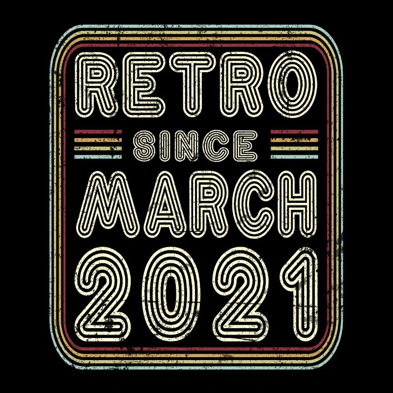 Anniversaire Mars 2021 Cadeau rétro