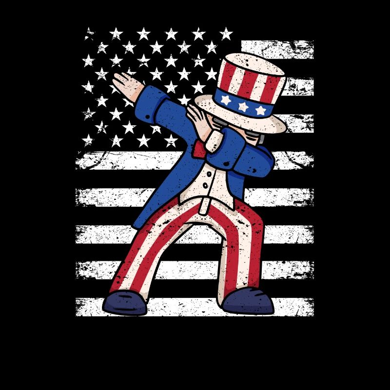 Dabbing 4. Juli Dab Dance Pose Stolz Amerika USA