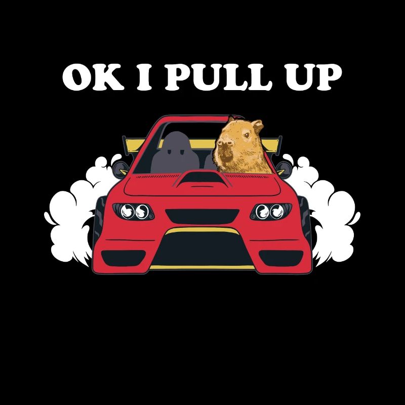 Ok I Pull Up Capybara In Car