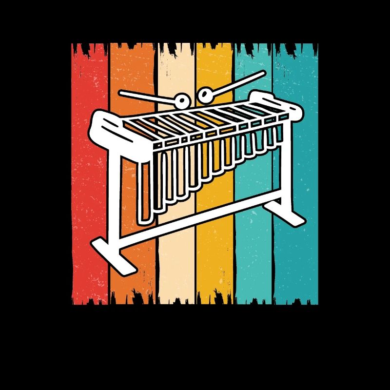 Vintage-Vibraphoninstrument Ein Vibraphonist,