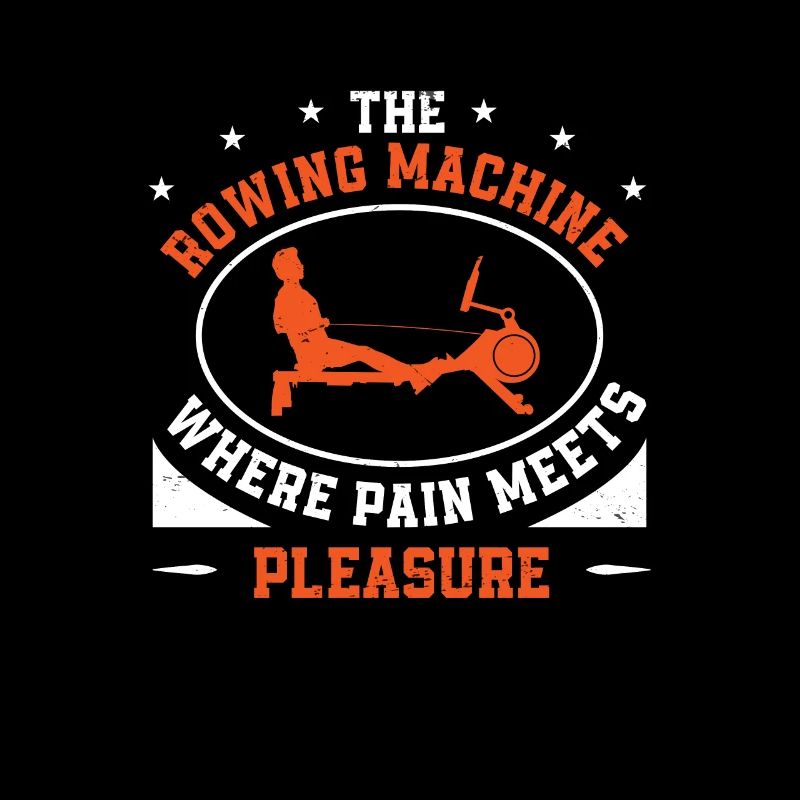 La douleur de la machine à ramer rencontre le plaisir Rangée drôle