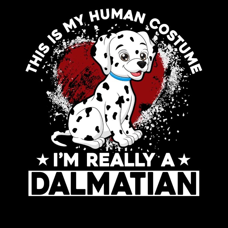 This is my Human Costume I'm really a Dalmatian