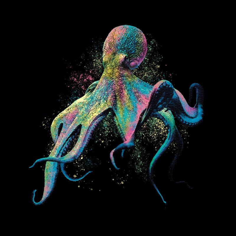 Pieuvre colorée