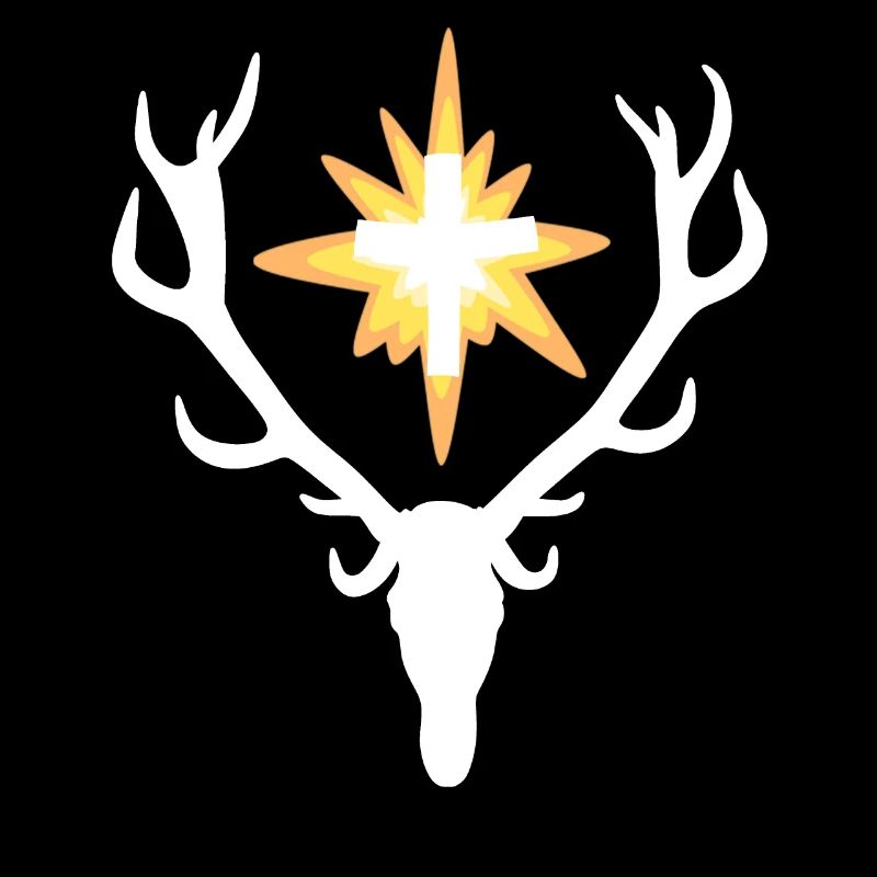 St.Hubertus Hirsch Jagd Waidmann Logo