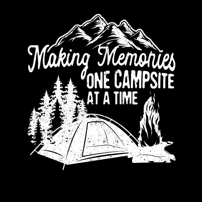 Creating memories - a campsite after the