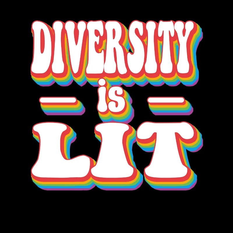 La diversité est éclairée - Gen Z Pride Rainbow LGBTQ+