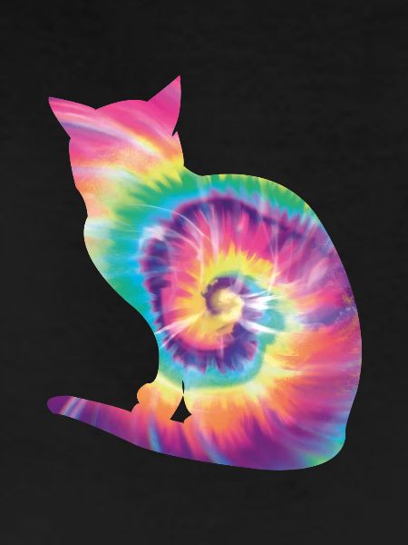 Tie Dye Cat