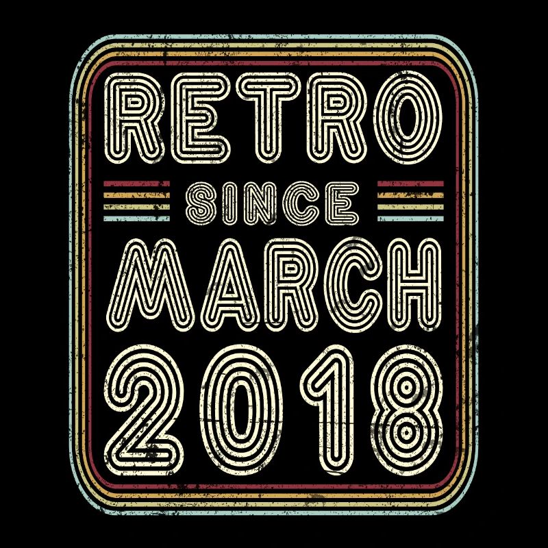 Anniversaire Mars 2018 Cadeau rétro