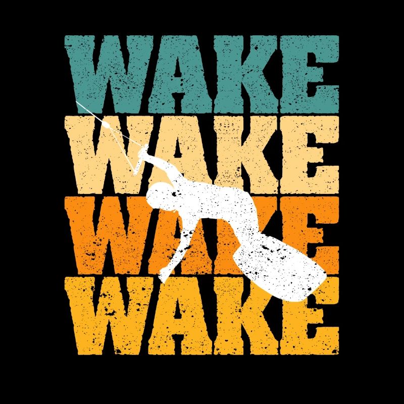 Retro Wakeboard Vintage Wake Boarding Sports nautiques