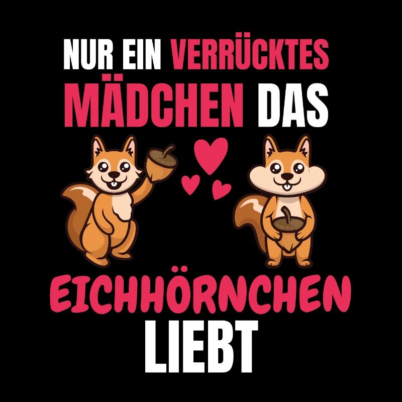 Zoo Tier Mädchen Lustiges Geschenk Eichhörnchen