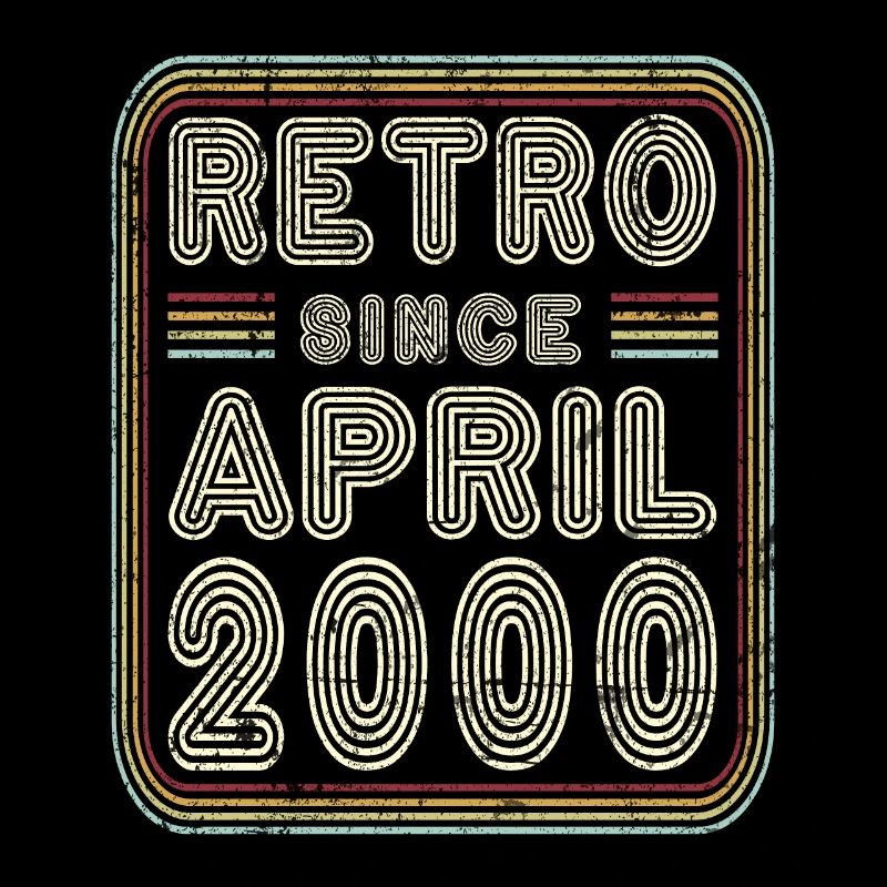 Geburtstag April 2000 Retro Geschenk