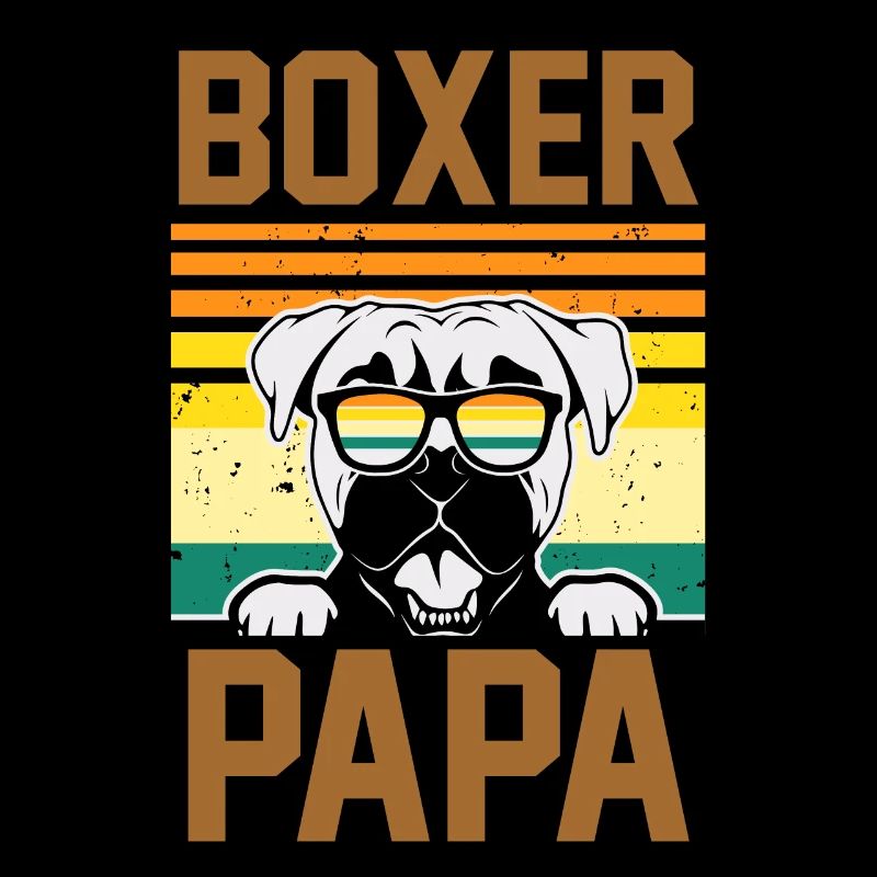 Hund Boxer Papa