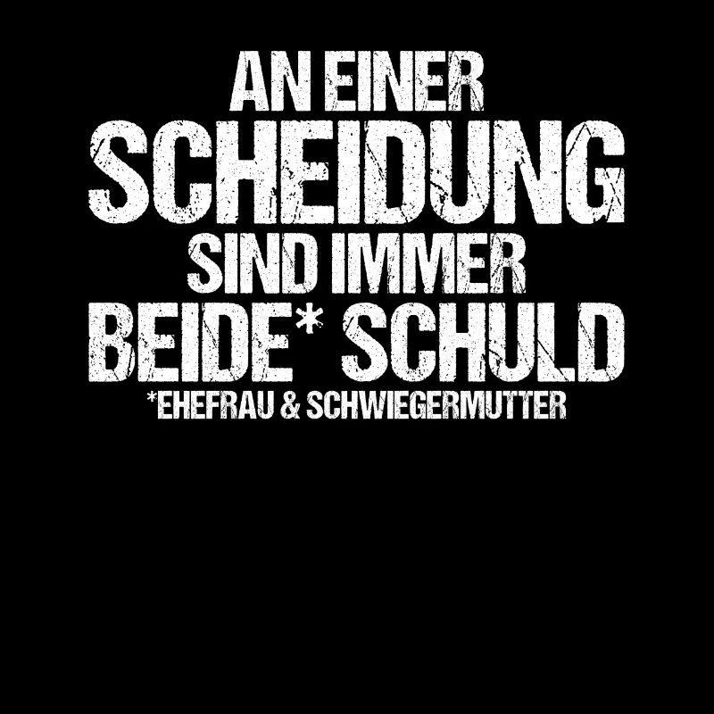 An einer Scheidung sind immer beide Schuld