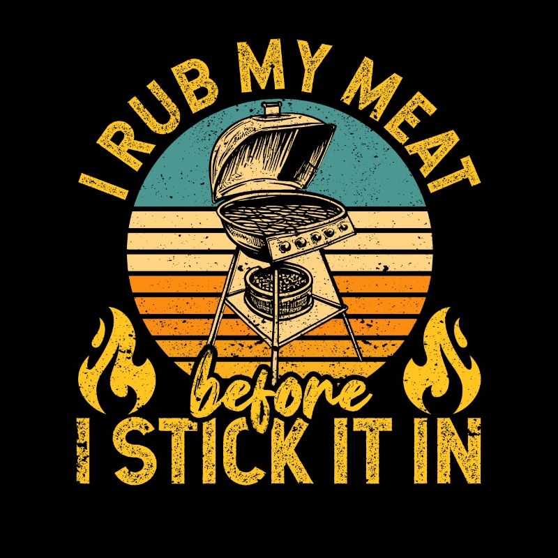 Ich reibe mein Fleisch ein, bevor ich es in den