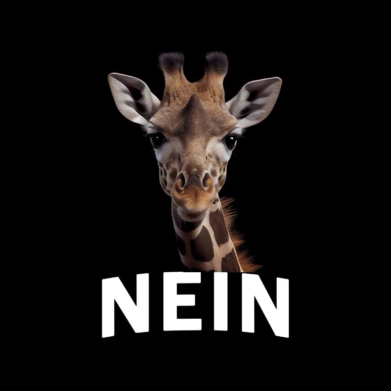Statement Giraffe, Nö Fun, Einfach Nö, Nein