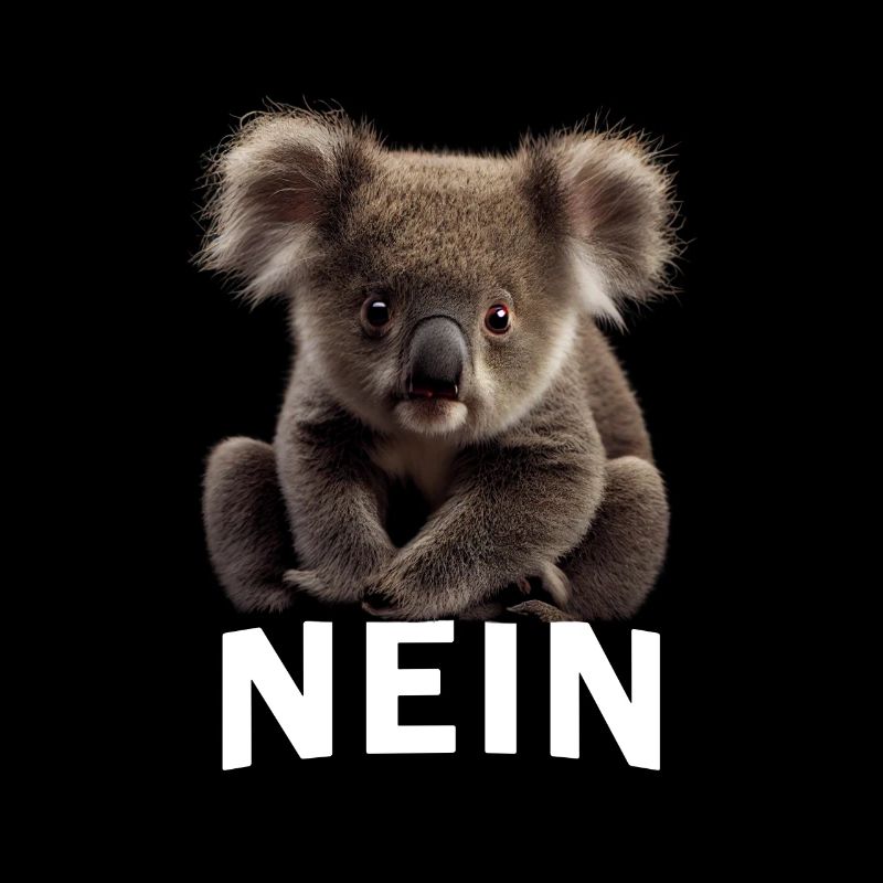 Statement Koala, Nö Fun, Einfach Nö, Nein