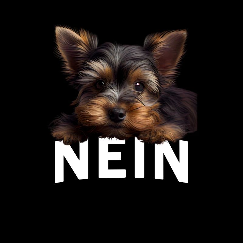Statement Yorkshire Terrier, Nö Fun, Einfach Nö,