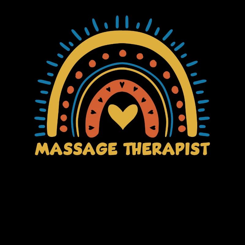 Niedliches Massagetherapeut Regenbogen Design