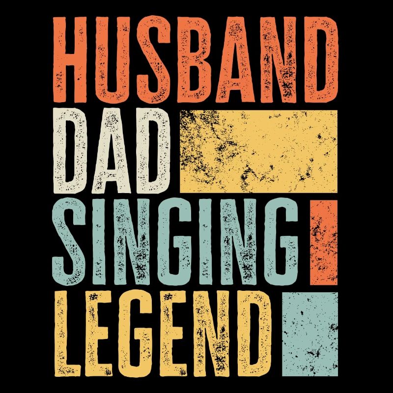 Singender Ehemann Vater Legendärer Vater Bester Retro