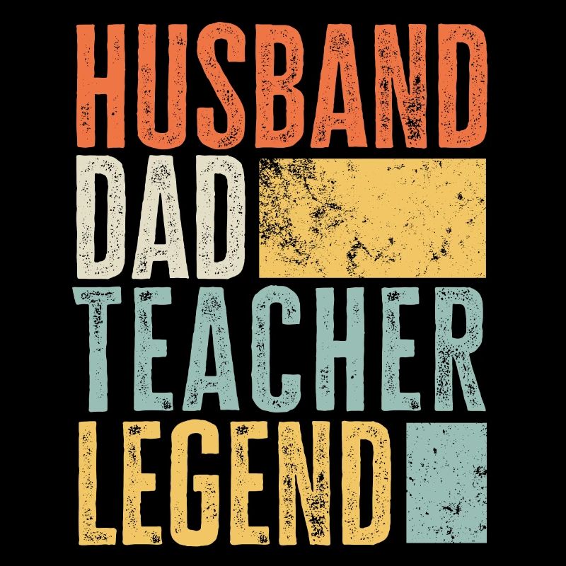 Lehrer Vater Ehemann Legende Bester Vater Retro