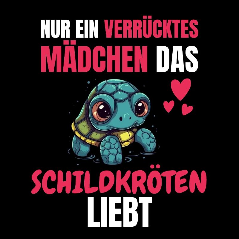 Meerestier Lustiges Mädchen Geschenk Schildkröte