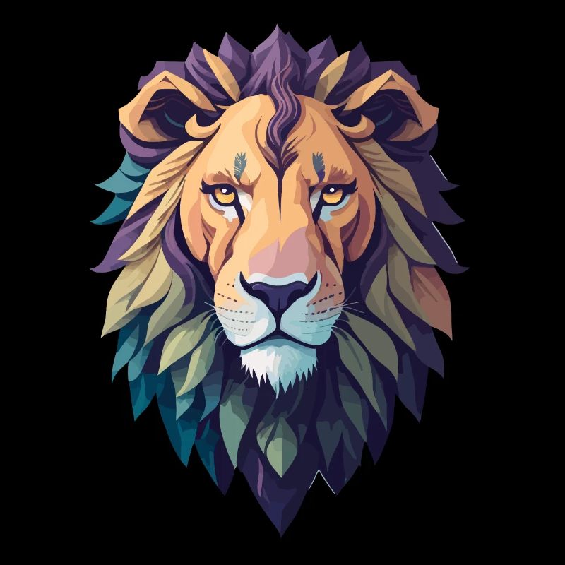 WILDES LÖWENDESIGN BUNT