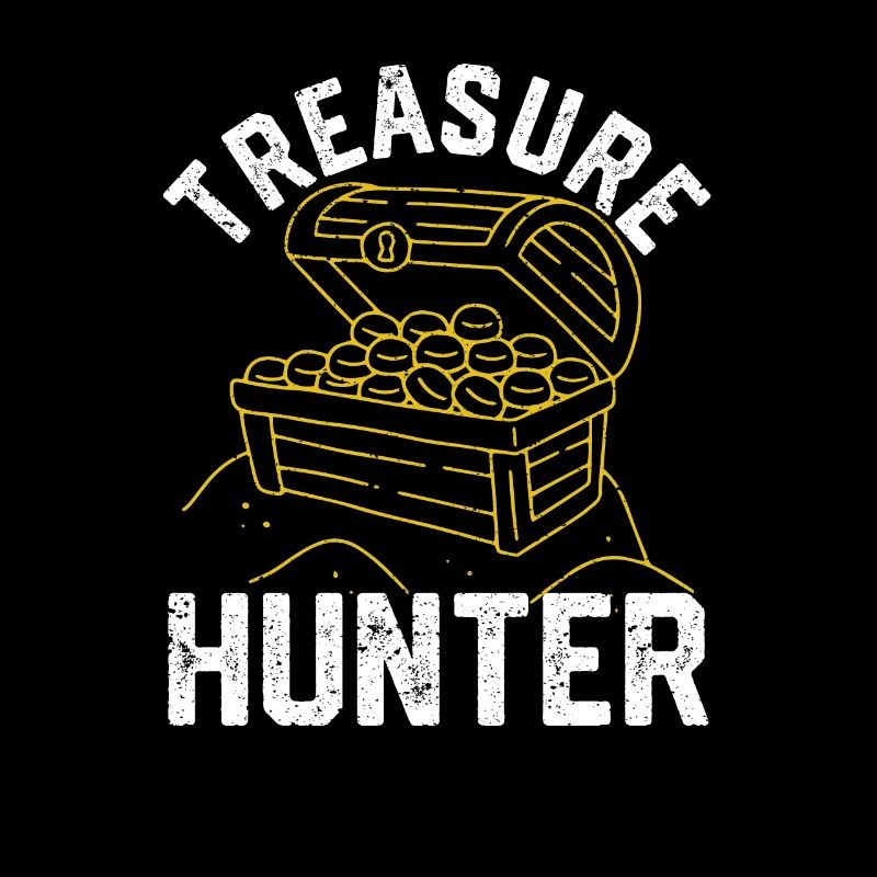 Treasure Hunter Funny Geocaching Metal Detection