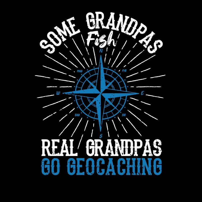 Einige Großväter fischen Echte Großväter gehen