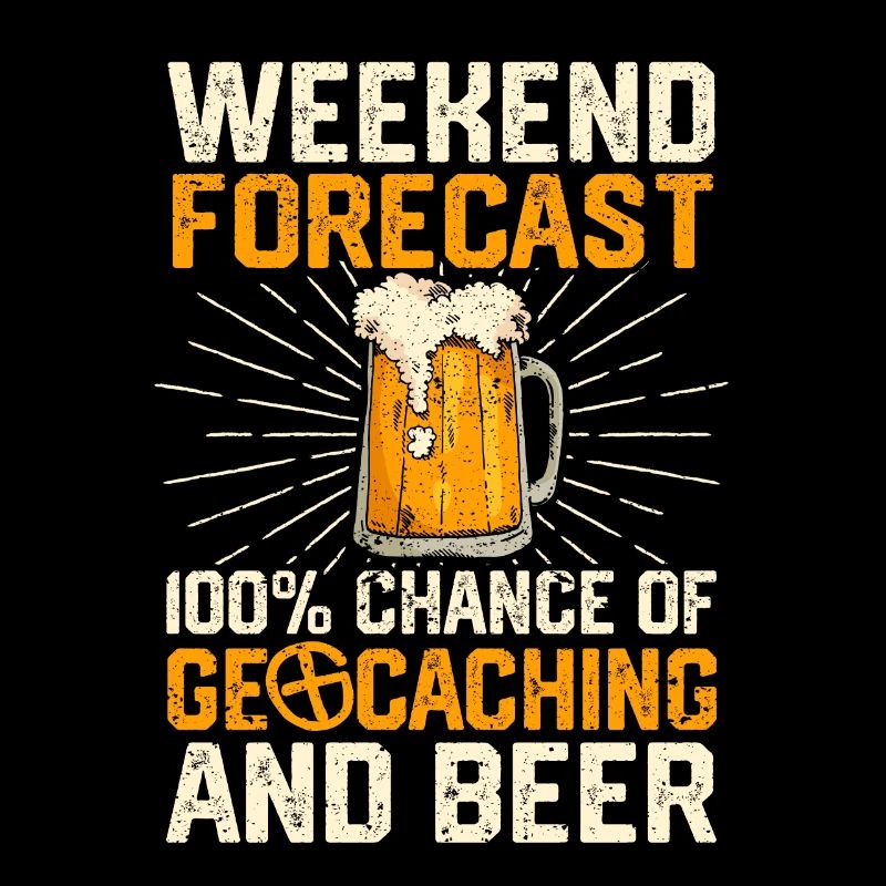 Wochenendvorhersage 100% Chance auf Geocaching