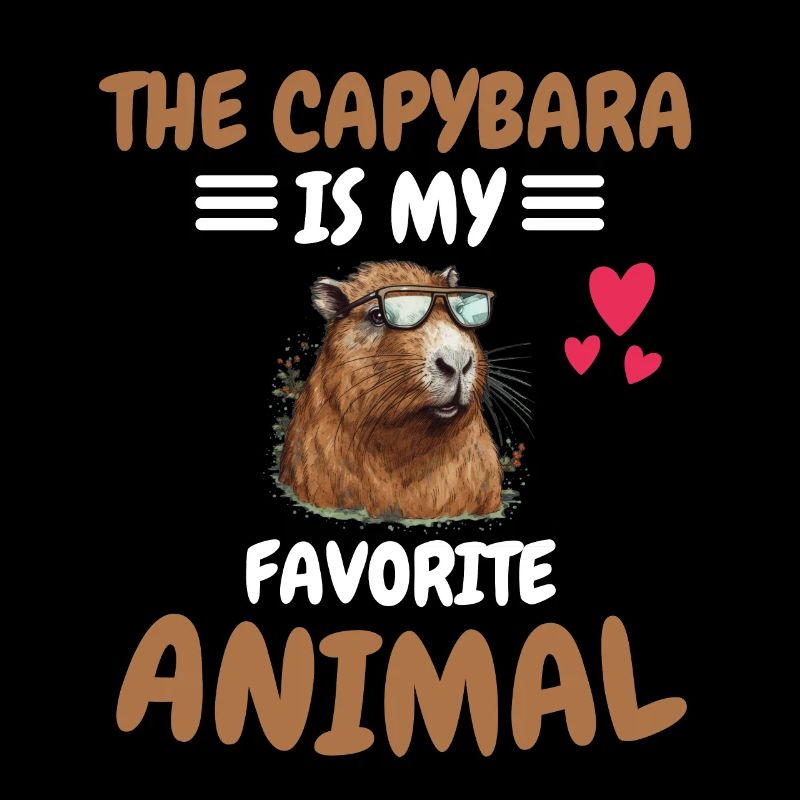 Wasserschwein Tier Lieblingstier Geschenk Capybara