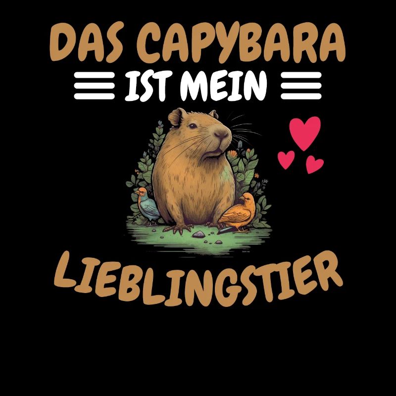 Lieblingstier Tier Geschenk Wasserschwein Capybara