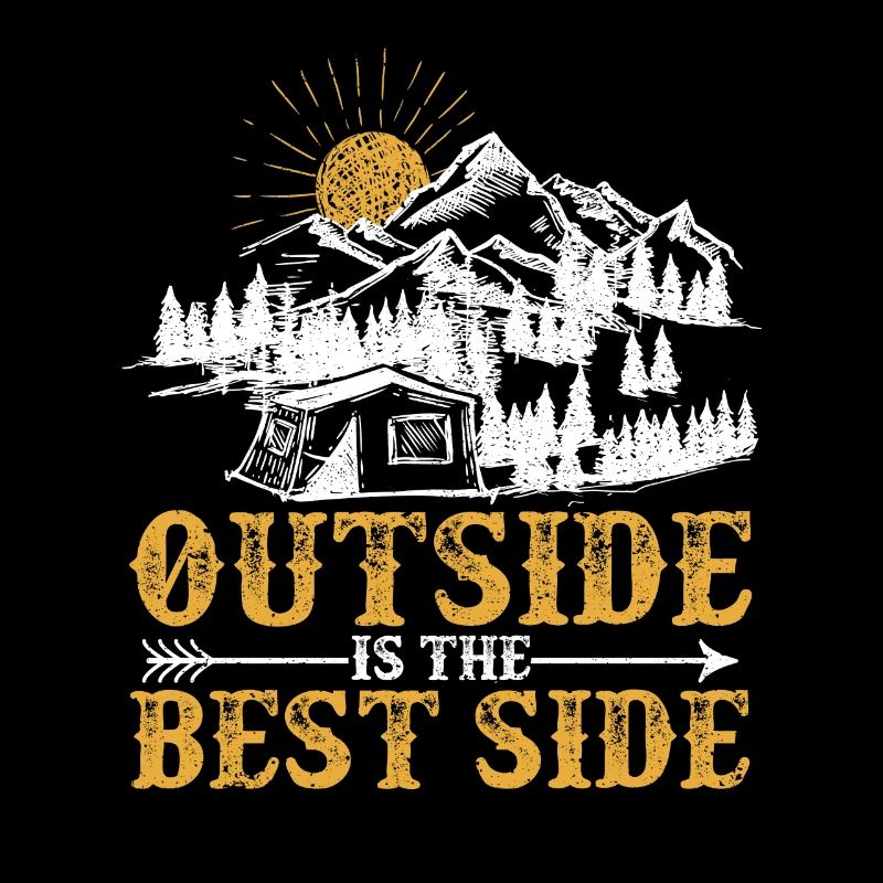 Outside, the best side tent is camping geocache