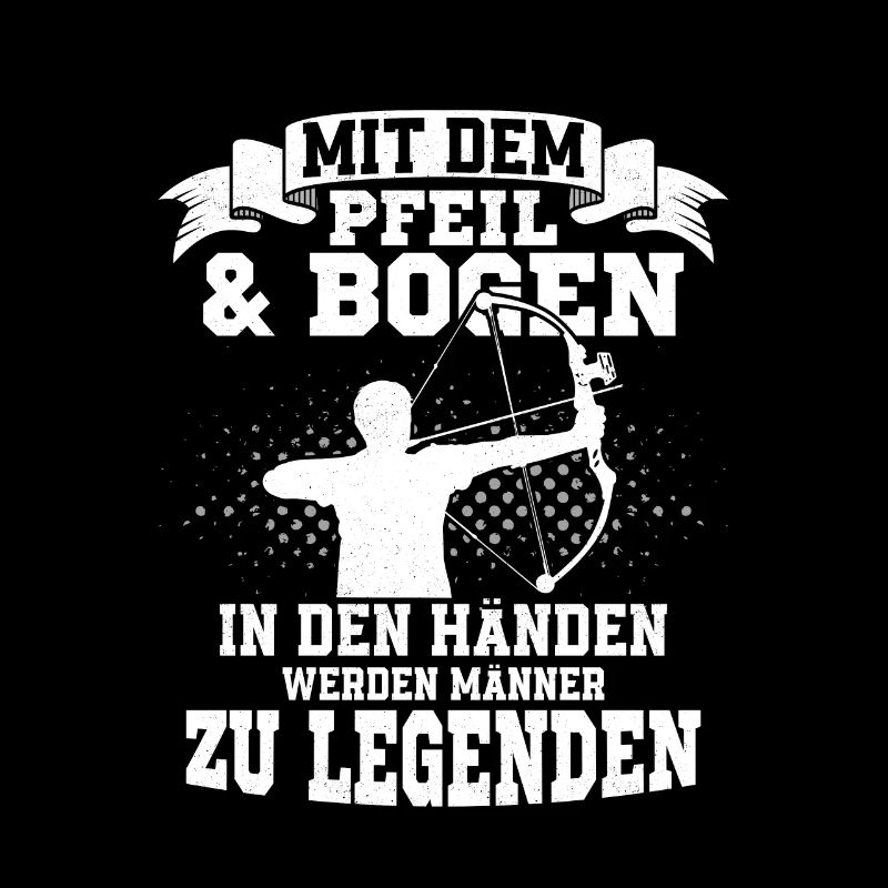 Mit dem Pfeil & Bogen in den Händen Bogenschütze