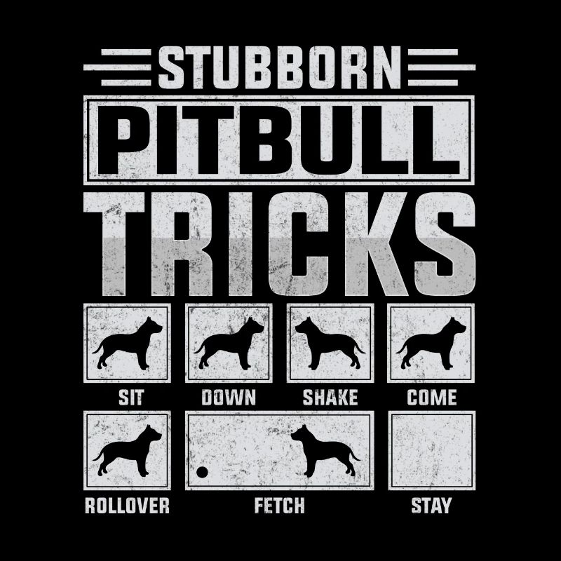 Stubborn pitbull tricks
